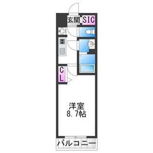 J−ARC天王寺EAST【702号室】の間取り