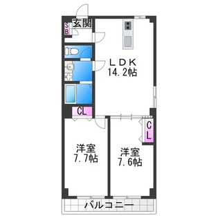 Buds8【2階】の間取り