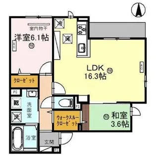 クラシスト今川4丁目【1階】の間取り