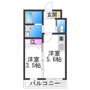 テラ我孫子前【3階】の間取り
