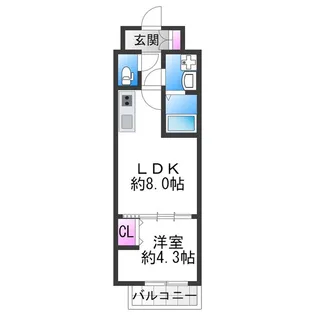 Jino花園町【202号室】の間取り