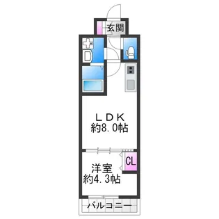 Jino花園町【503号室】の間取り
