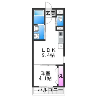 BUZZ北加賀屋【1階】の間取り