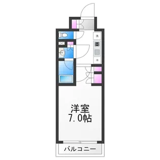 ザ・パークハビオ阿倍野昭和町【705号室】の間取り