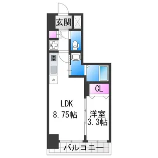LUXENA住之江公園【2階】の間取り