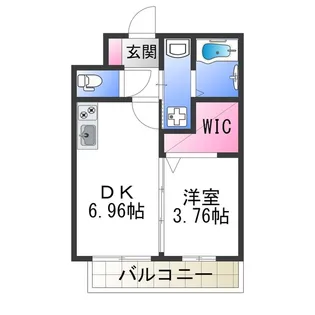 GRAND STEADY 天王寺町【2階】の間取り