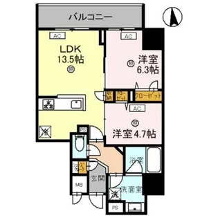 Maison de Azure【1階】の間取り