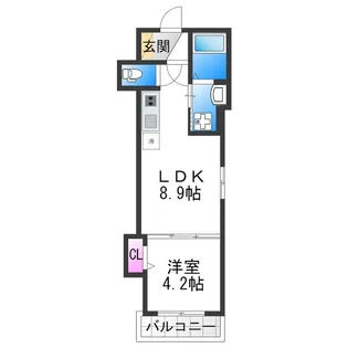 F asecia algol【3階】の間取り