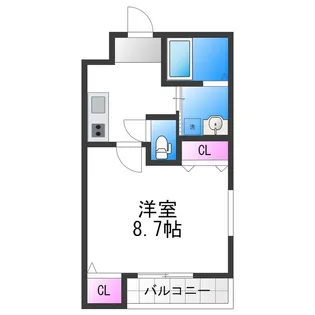 フジパレス住ノ江駅南ノース【2階】の間取り