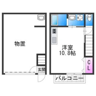 GAZZELE STYLE 西住之江【1階】の間取り