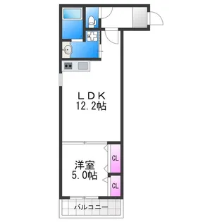 フジパレス エン Ⅱ号館【3階】の間取り
