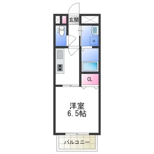 アンプルールフェール平野【1階】の間取り