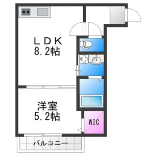 フジパレス帝塚山Ⅱ番館【1階】の間取り