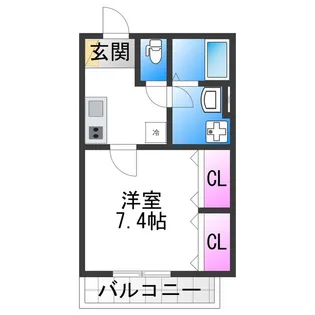 プロスパーコート沢ノ町【3階】の間取り