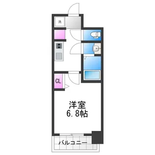 フォーリアライズ天王寺ヴァロール【408号室】の間取り