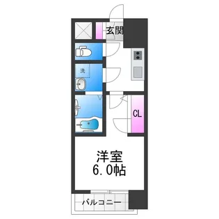 クレアグレイス岸里【7階】の間取り