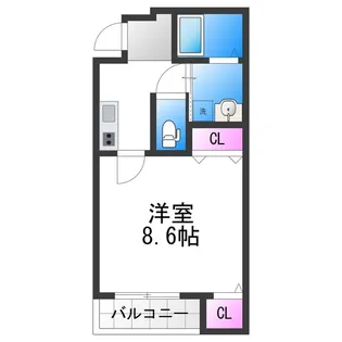 フジパレス西加賀屋ノース【1階】の間取り