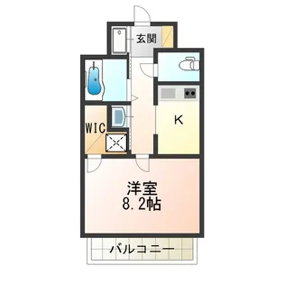 カデンツァ我孫子【3階】の間取り
