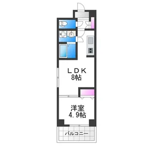カルム共栄【3階】の間取り