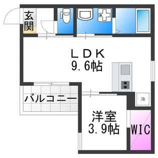 REGALEST喜連瓜破【203号室】の間取り