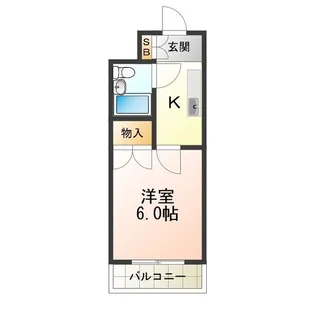 コーポあびこ【410号室】の間取り