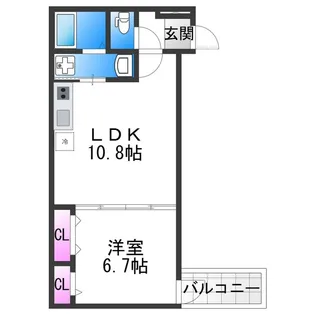 エスポワール【3階】の間取り