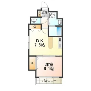 Varius長居公園【6階】の間取り