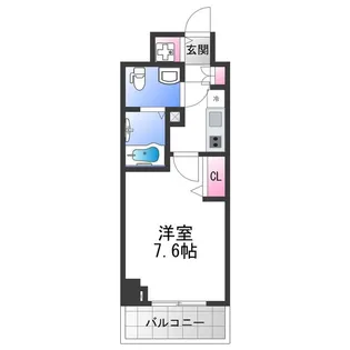 グランドロアール南巽【4階】の間取り