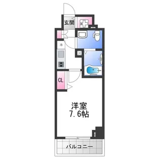 グランドロアール南巽【703号室】の間取り