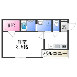 Casa d’oro清水丘【2階】の間取り
