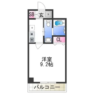 CASSIA天王寺東【8階】の間取り