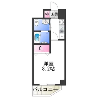 CASSIA天王寺東【10階】の間取り