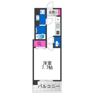 BADGE昭和町【7階】の間取り