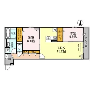 Futawa美章園【2階】の間取り