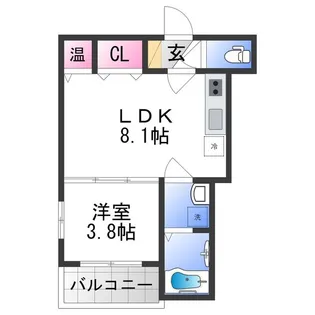 F asecia mira【1階】の間取り