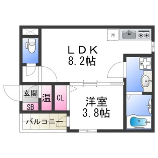 F asecia Rad【2階】の間取り