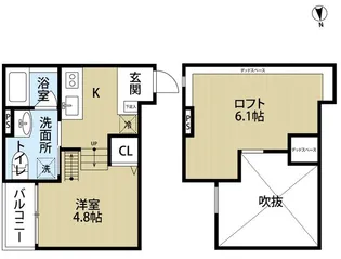 Grand Jete天王寺東【1階】の間取り
