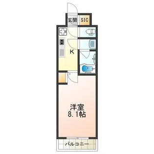 1Kの間取り画像