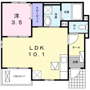 アリスⅠ【1階】の間取り