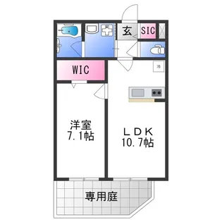 アビタシオン巽【1階】の間取り