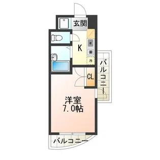 エストゥディオ・アヴァンサル【3階】の間取り