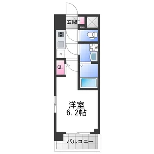エスリード ザ・グレア大阪【2階】の間取り
