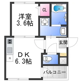 oeillet【1階】の間取り
