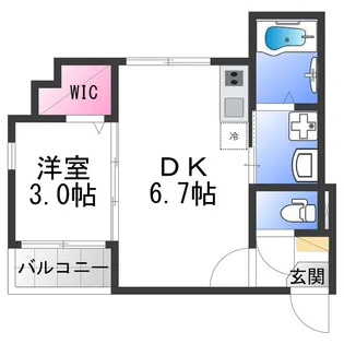 ハーモニーテラス中川東【3階】の間取り