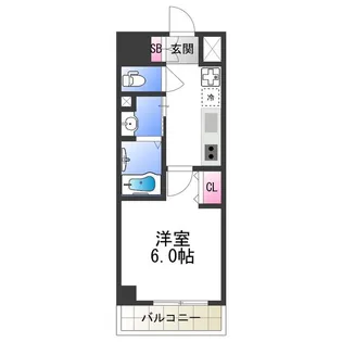 オズレジデンス今里NORTH【5階】の間取り