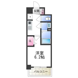 スプランディッド天王寺DUE【8階】の間取り