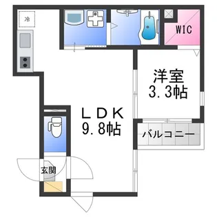 ハーモニーテラス林寺Ⅷ【3階】の間取り