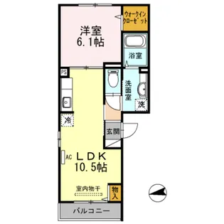 プランドール・アイ【1階】の間取り