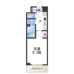 プレデコート北田辺【0902号室】の間取り