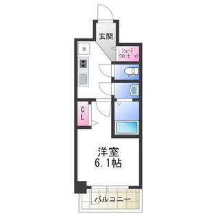 プレサンス天王寺ノースヴィアーレ【5階】の間取り